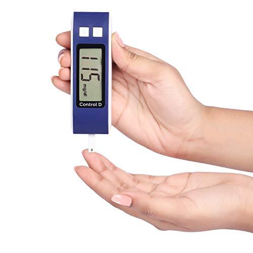 Control D Control D Diabetes Sugar Testing Machine with 5 Strips Glucometer