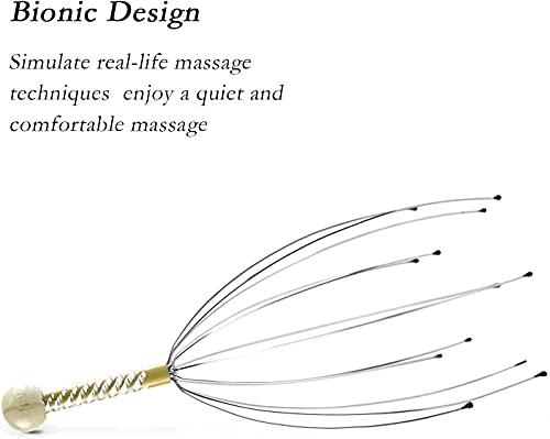 manav acupressure products MANAV Scalp Bokoma Massage Machine Head Massager Scalp Scratcher 12 Fingers Head Scratcher For Head Massage Body Relaxing Hair Massage (Pack of 2)