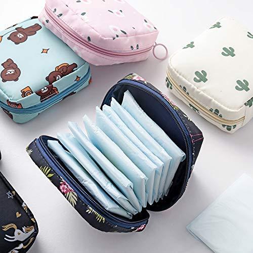 Big saving Big saving Sanitary pad Pouch Travel Pad Set of 4 Storage Bag Ladies Makeup Bag Girls Tampon Holder Organizer Toiletry Makeup Bag Jewelry Organizer Large Capacity (Multicolor)