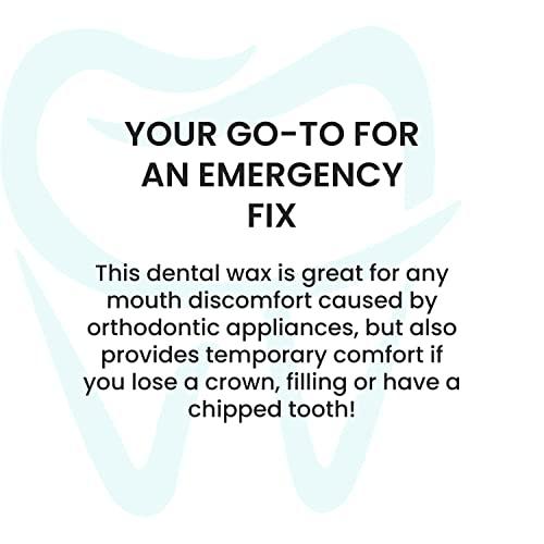 FRESH KNIGHT Braces Wax,10 Pack Bright & Fun Colors. Dental Wax for Braces. Unscented & Flavorless - Premium Orthodontic Wax for Braces.10 Pack- 50 Total Wax Strips, FREE Storage Case. Food Grade Brace Wax.