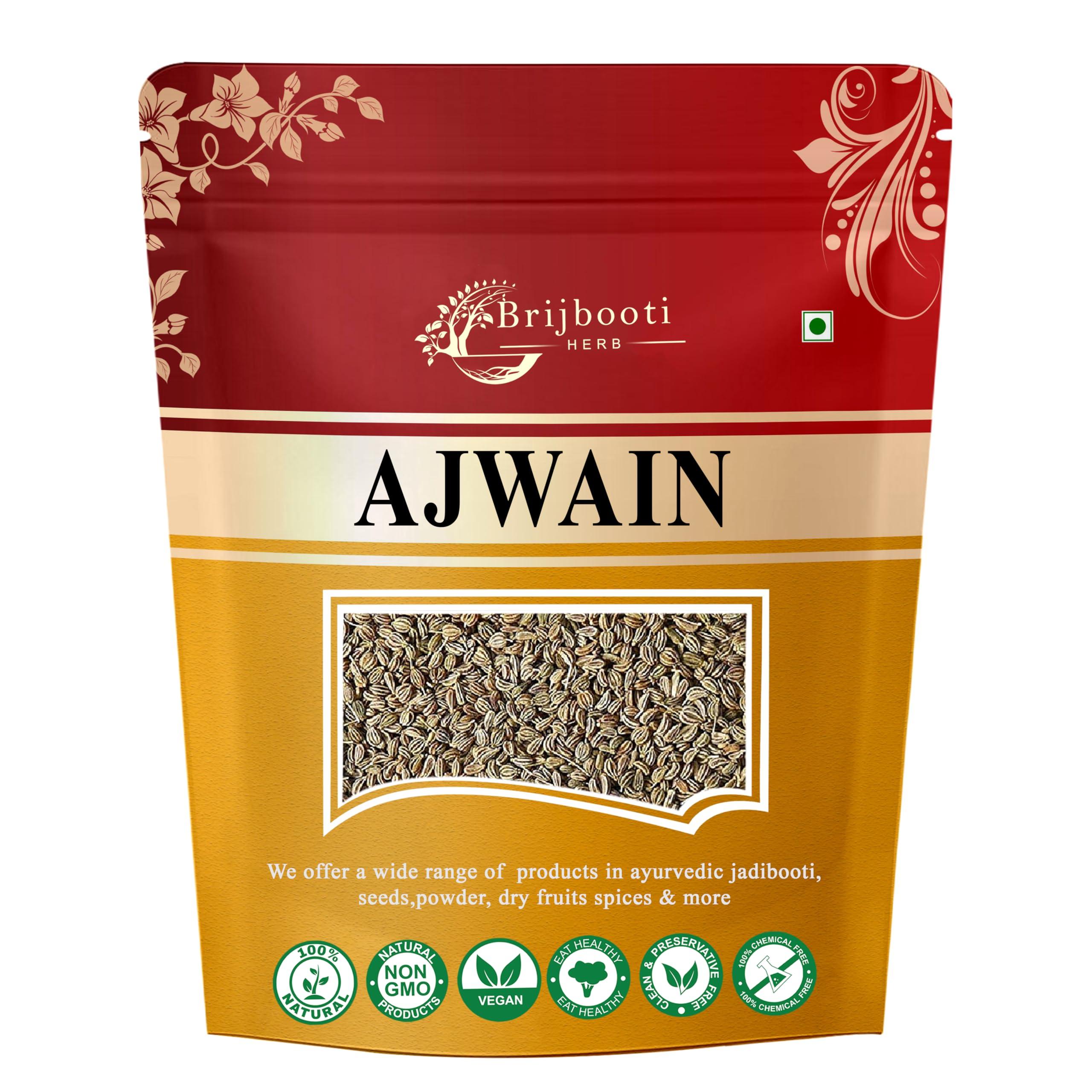 BrijBooti BrijBooti Ajwain Moti - Ajwain Whole - Ajwain - Trachyspermum Ammi - Carom Seed - 100 Gr