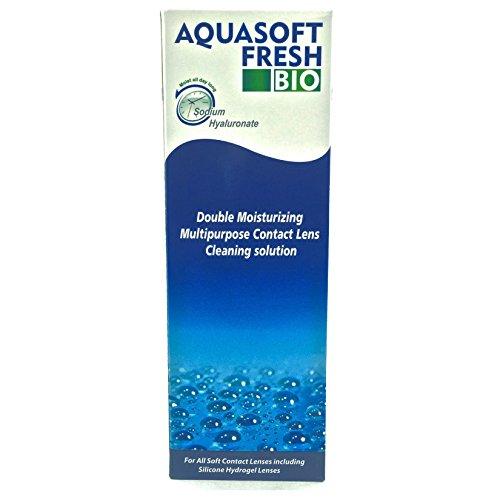 Aquasoft Aquasoft Fresh Bio Double Moisturizing Multipurpose Contact Lens Cleaning Solution (360ml)