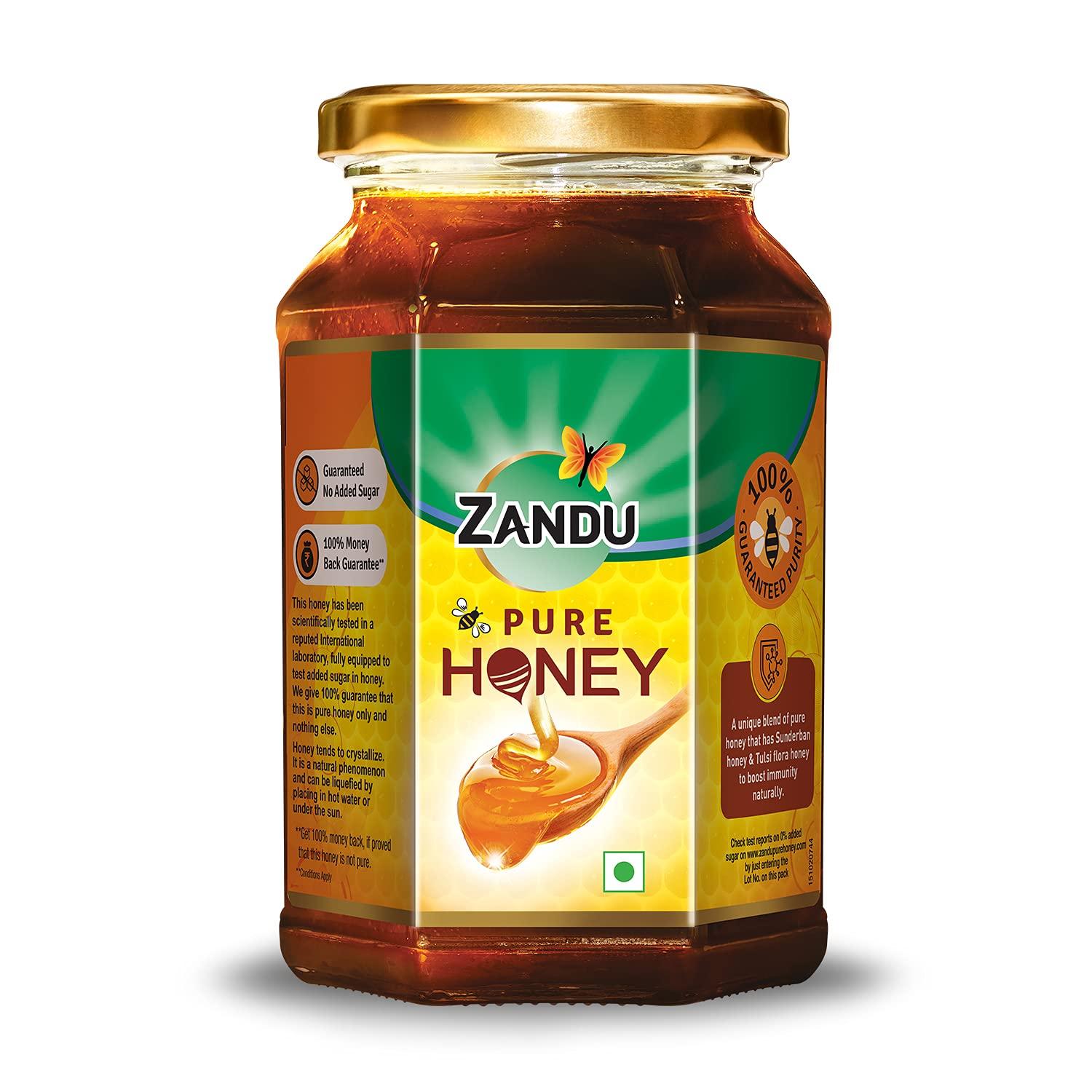 Zandu ZANDU CHYAVANAPRASH Avaleha for Increasing Immunity and Stamina, 900g & Pure Honey, 100% Purity, No Added Sugar, 500g