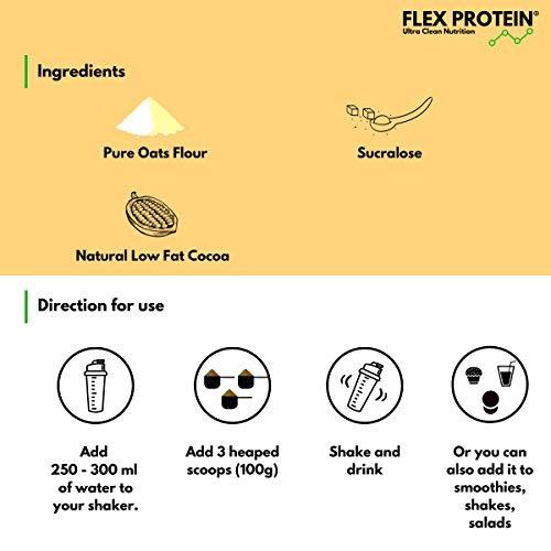 Flex Protein Flex Protein Lean Mass + (Instant Oats) Chocolate Flavor 1 kg - Mass Gainer