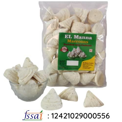 EL Manna Traders Thoothukudi Macroons Enriched with Cashews - EL Manna Macroons 250g Pack (250*1)