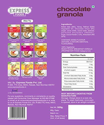 Express Foods Express Foods Chocolate Granola, 500g