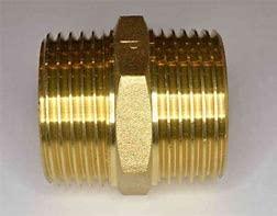 Generic 1 Inch Hex Nipple for Pipe Fittings (Chrome Finish)