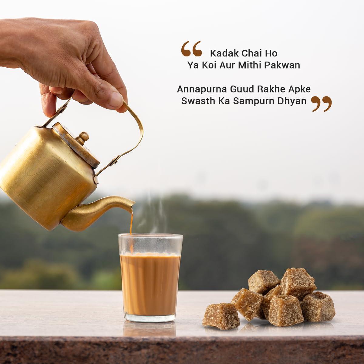 Annapurna Lakdi Ghana Annapurna Lakdi Ghana Su-Madhur Jaggery powder Gur Powder 950gm