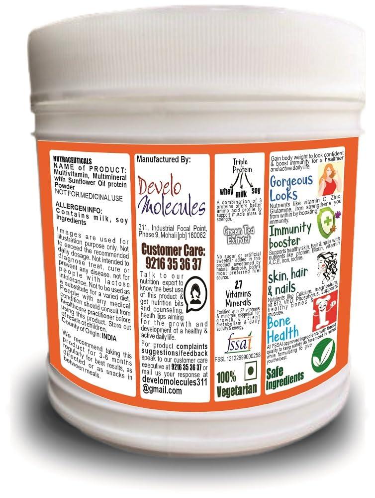 advanta Advanta Women Weight & Mass Gainer Protein Powder 500 g Strawberry