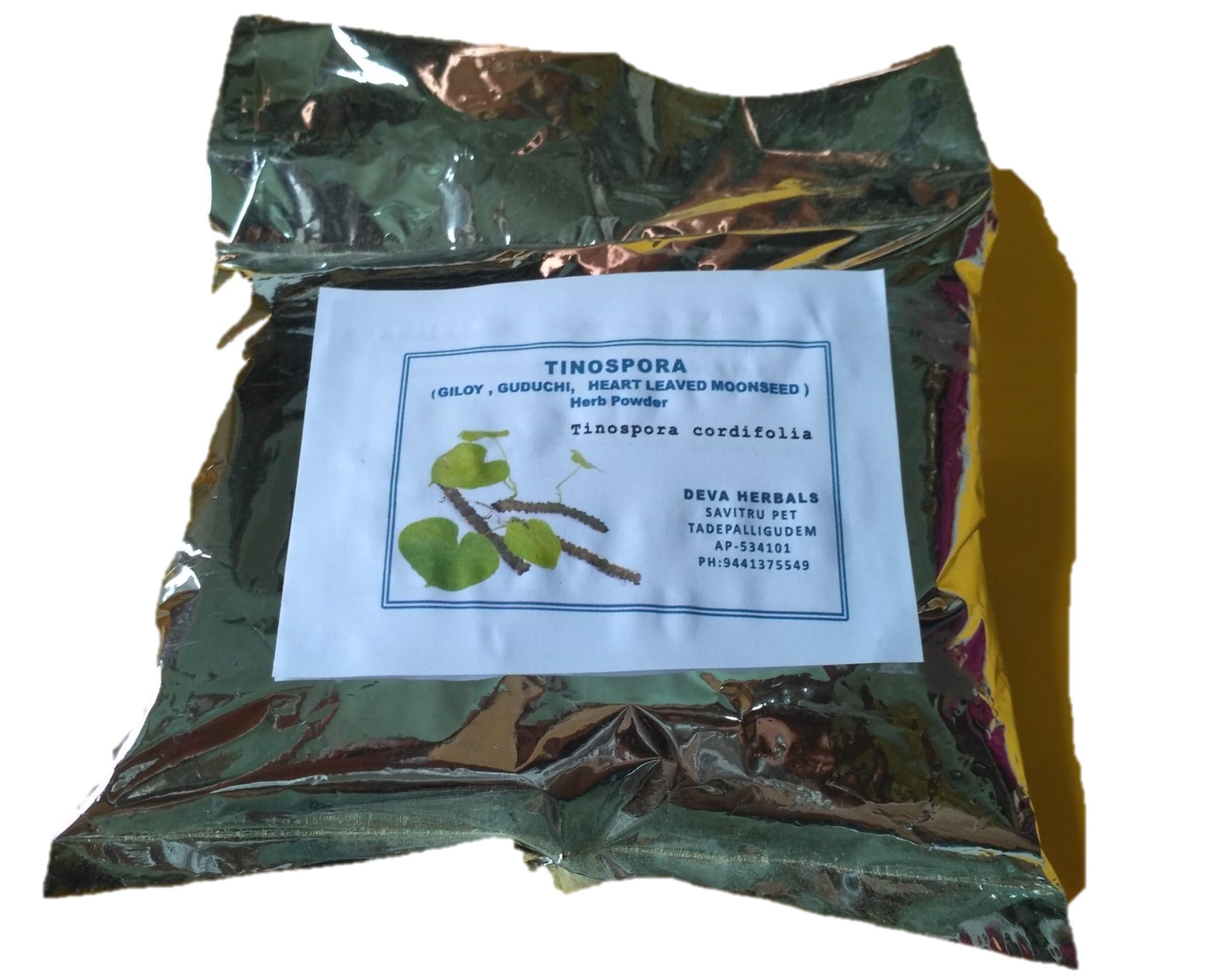 Generic Giloy-Guduchi-Tinospora cordifolia-Heart leaved moonseed Dried Herb Powder (400 grams)