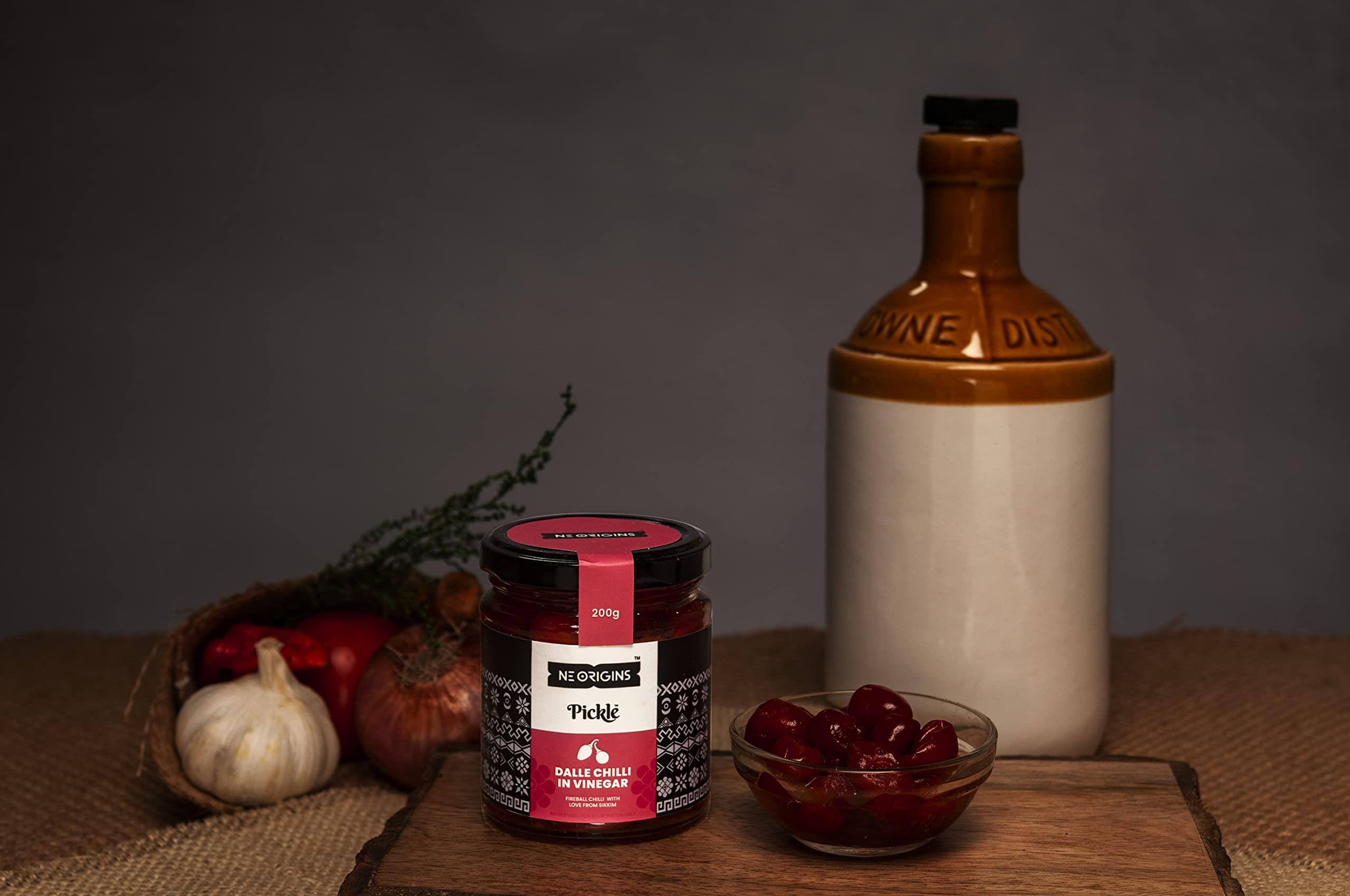 NE Origins NE Origins - Dalle Chilli Vinegar, 200g | Khursani Sourced From Sikkim | Spicy, Hot and Tangy