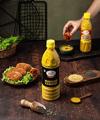 DNV DNV Natural Bengali Kasundi Mustard Sauce 1.4kg, 350g (Pack of 4)