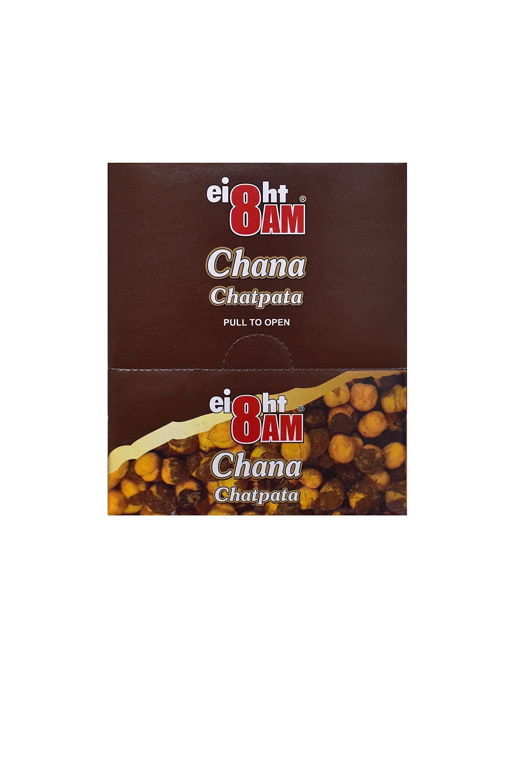 8 AM 8 AM Spicy and Flavorful Chana Chatpata | Perfect for Anytime Snack | Namkeen | Pack of 20