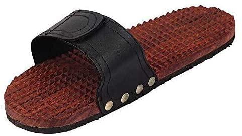 KINGSMAN STORE Kingsman store Wooden Acupressure Slippers foot slipper massager massage tool For Foot + Acupressure Wooden Acupressure Khadau