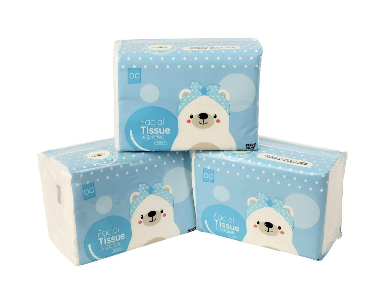 RIDHI KARAN CREATIONS RIDHI KARAN CREATIONS Tissue Papers (120 Pulls Per Pack) Skin-safe Sleek Tissue Papers for Car, Bathroom, Bedroom, Office | Car Tissue Pocket Tissue Paper (Pack of 1 (120 Pulls Per Pack))