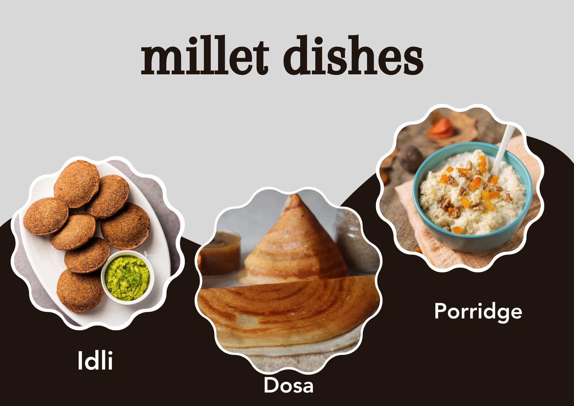 generic Unpolished Siridhanya Millets Combo(750gm x 5) | Dr khadar vali 5 Positive Millets | Healthy Food Healthy Life |Make Millets as daily diet food