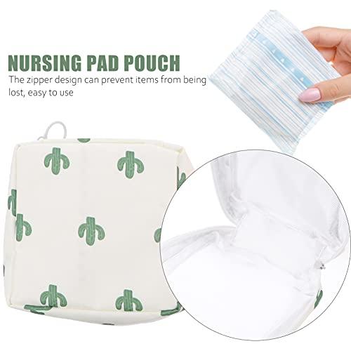 HEALLILY HEALLILY 2pcs Sanitary Napkin Storage Bag Portable Sanitary Napkin Pads Storage Bag with Zipper Pouch for Women and Girls