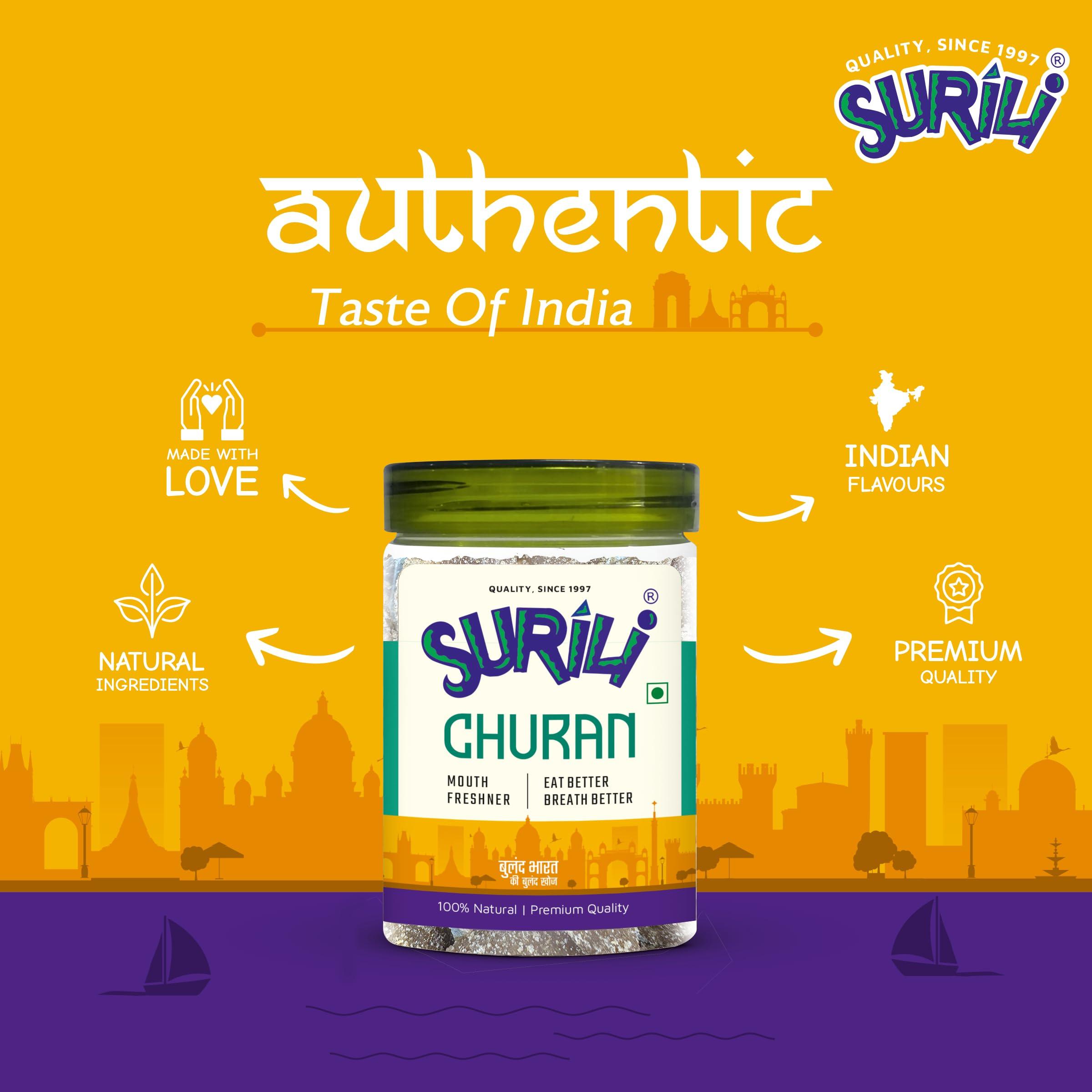 SURILI SURILI Masala Kharek After Meal Mouth Freshener Candy Tin Jar (Pack 250 gram)