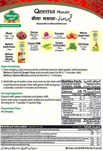 Mehran Mehran Qeema Masala , 50 gms (Pack of 4 )