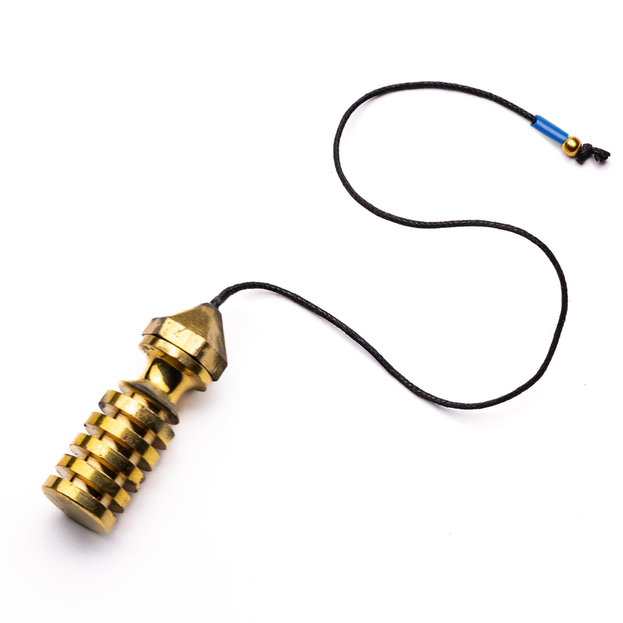 Plus Value Plus Value Brass Premium Metal Dowsing Pendulum for Professional Dowsers Vastu Feng Shui & Reiki Energy Healing Experts (4 Charts & Jute Bag)