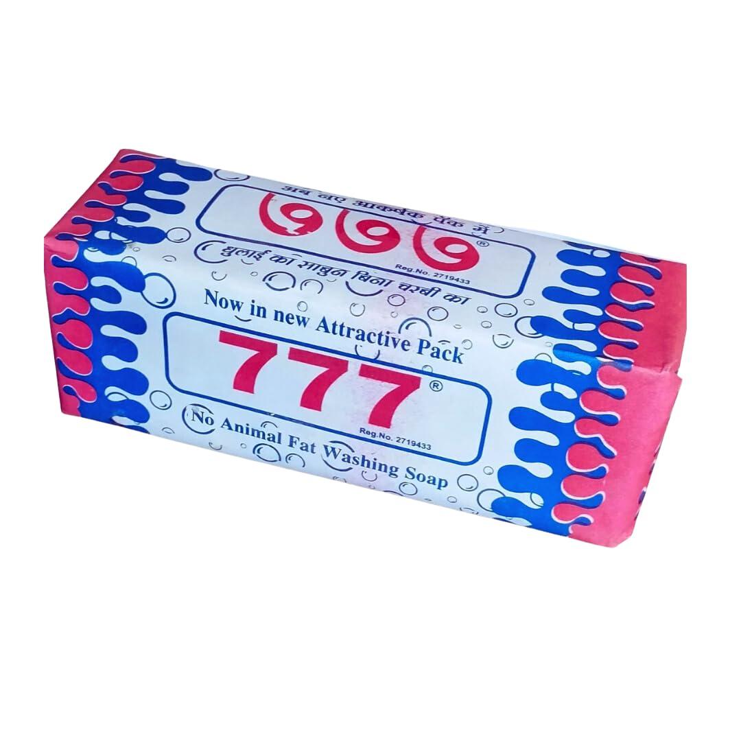 Asha Asha 777 Washing Soap Special Per Packet 1Kg-Buy 10,Get 1 Free|Detergent Soap Bars|Laundry Soap|Nirol Soap For Clothes Whitening|Oil Based