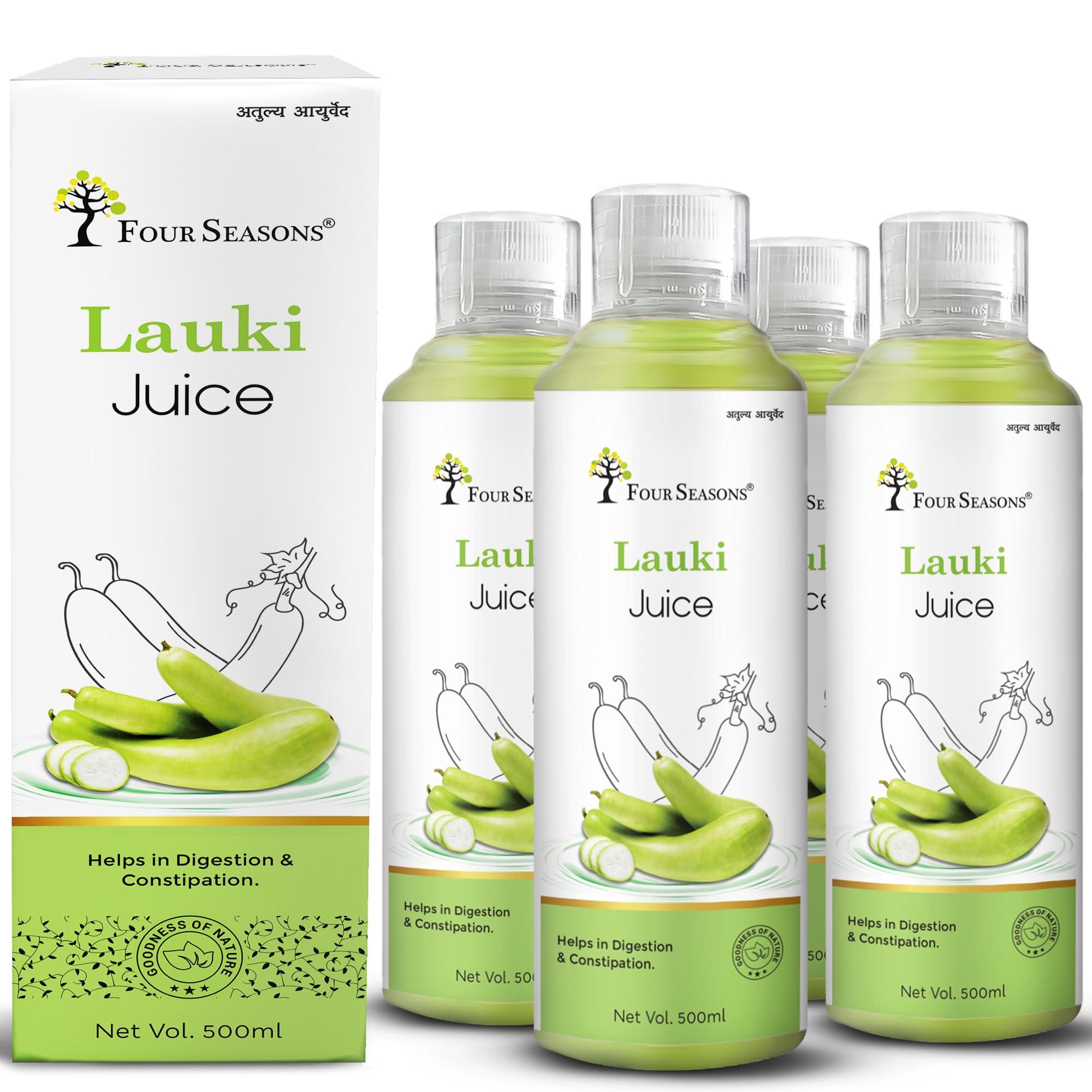 Four Seasons Four Seasons Lauki (Bottle Guard) Juice -500ml (PACK OF 4)