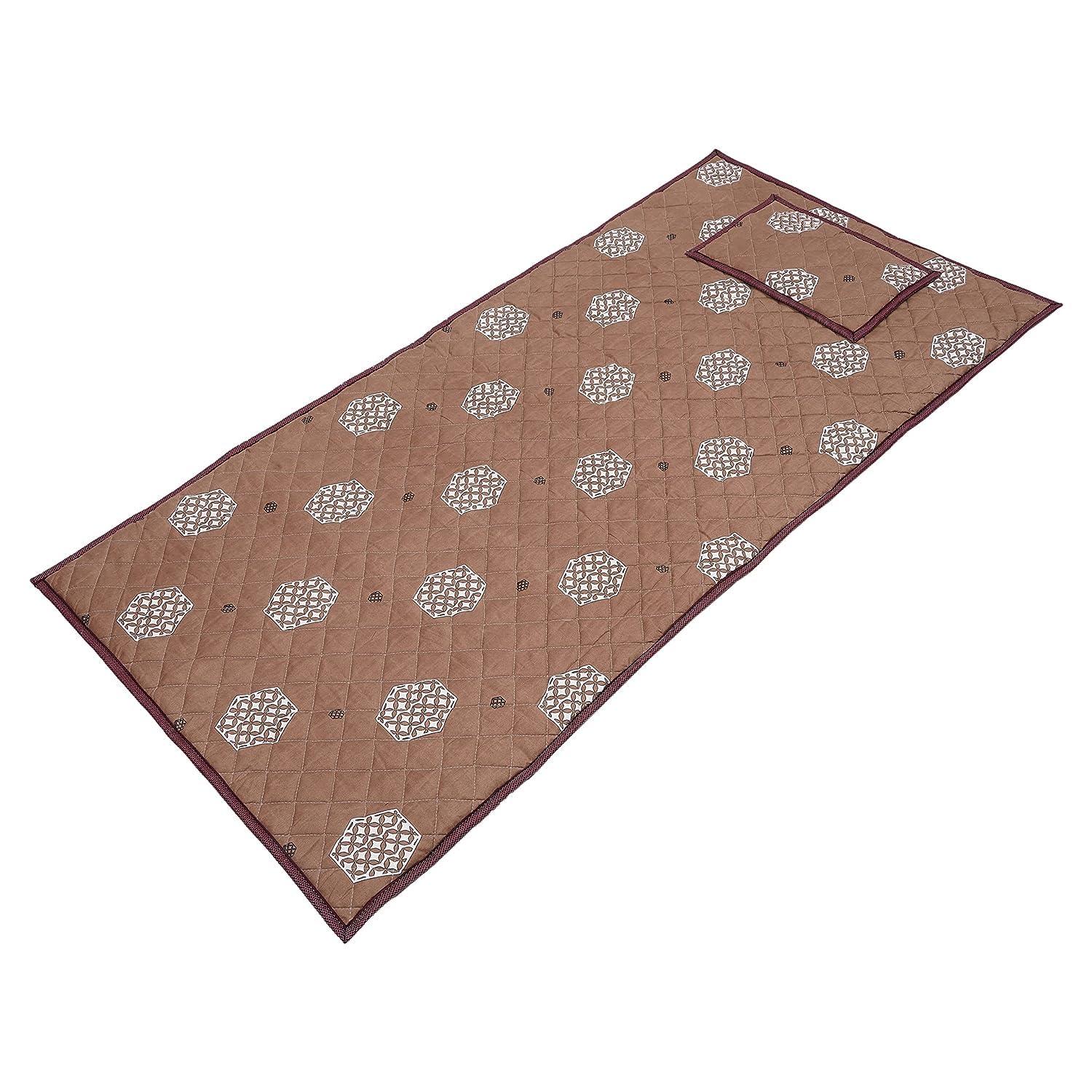 Magnowell Magnowell Bio Magnetic Mattress Pad | 3 x 6 Ft | Comes with 1 Pillow | Water Bottle Cover/Bio Magnetic Water Energy Pad | Bio Magnettic Hand Bracelet Combo for Deep Sleep and Pain Relief | Beige