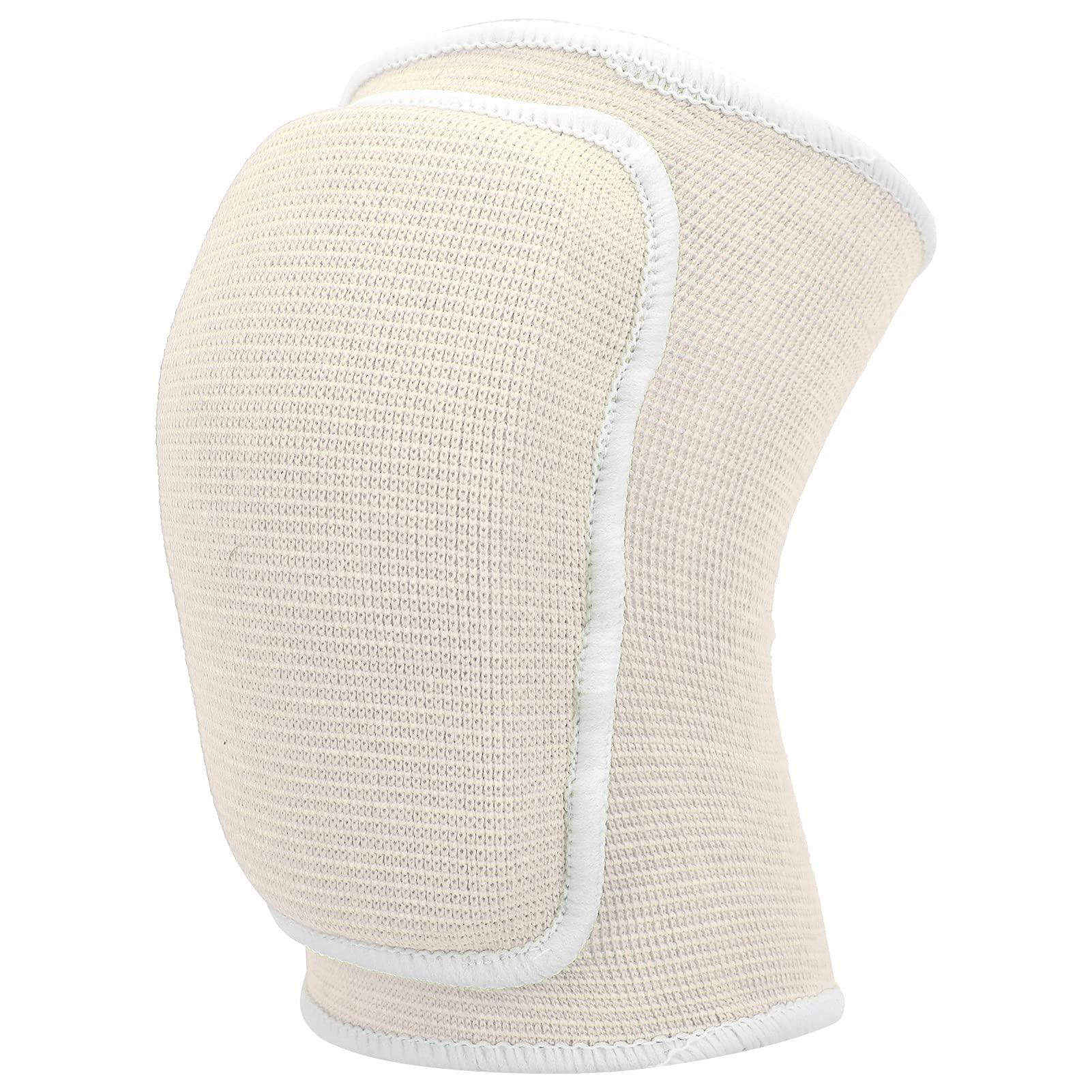 Shanrya Knee Pads, Firm Flexible Knee Pad Basketball Sponge Pad for Sports(White)