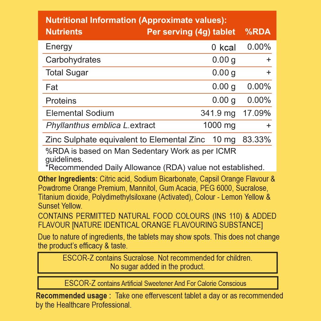 Escor-Z Escor-Z Orange Flavour (Pack Of Two) - Tablet