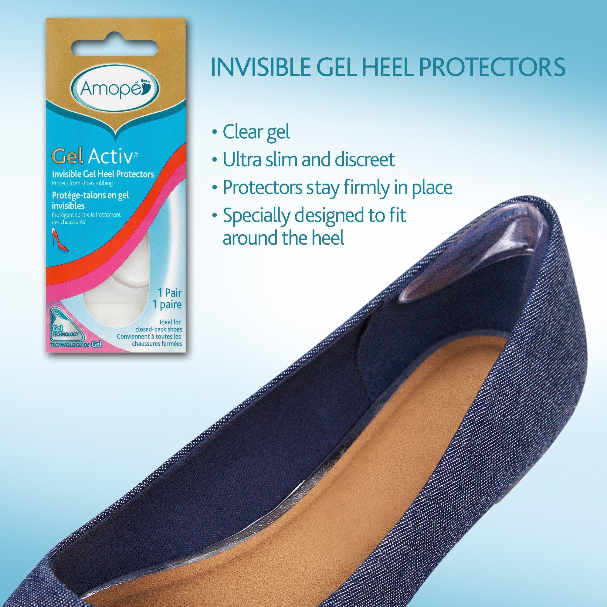 Amope Amope GelActiv Invisible Gel Heel Protectors - Insole for Women, 1 pair, also available Heel Cushions, Sensitive Spots, and Ball of Foot