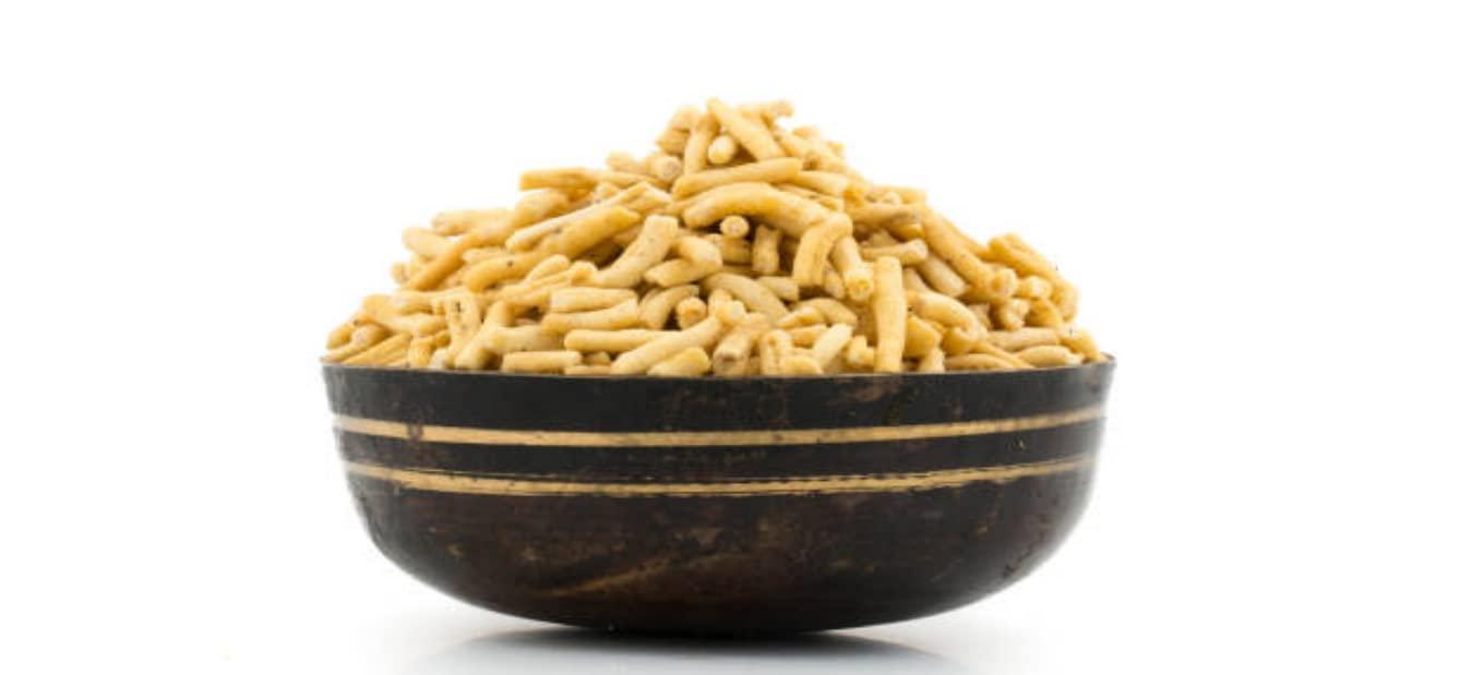 GHOTARAM GFP Indori\'s Namkeen Ratlami Sev Farsan Ratlami Namken/Chatpati Sev/Besan Bhujia Long Sev Snack/Ratlami Namkeen Sev Crispy & Crunchy Snack from the Heart of Madhya Pradesh-850g*3Pack