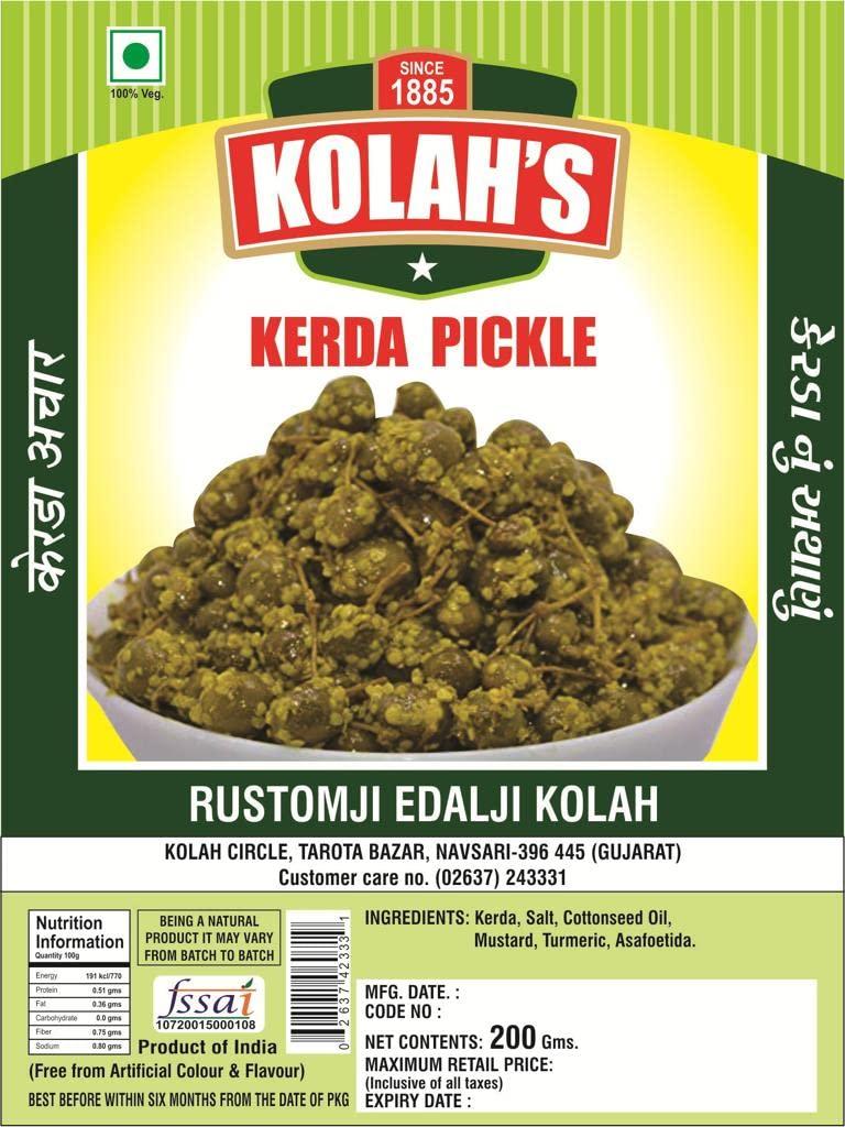 REK KOLAH | Kerda Pickle-Home Made-Sour & Salty 200 GMS