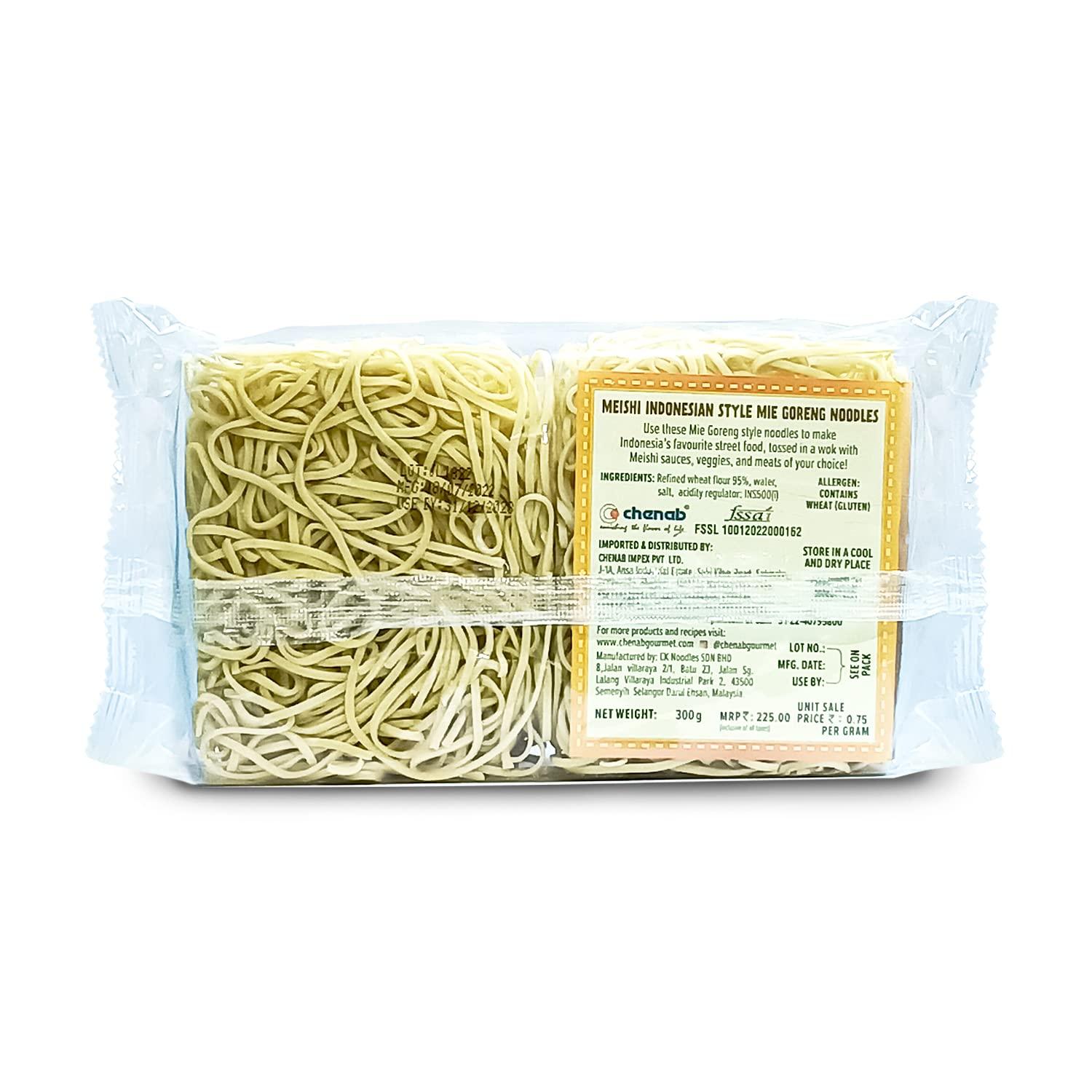 Meishi Meishi Oriental Noodles Combo Pack | Mi Vietnamese Noodles | Mie Goreng Indonesian Noodles And Meishi Ra-Men Japanese Noodles