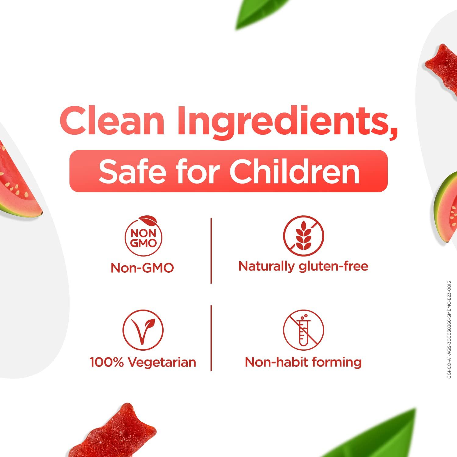 Celehealth Dr. Reddy's CeleHealth Kidz Immuno Plus - 30 Gummies | Pink Guava with Wellmune, Vitamin C & Zinc to support child's immunity (Pack of 4)