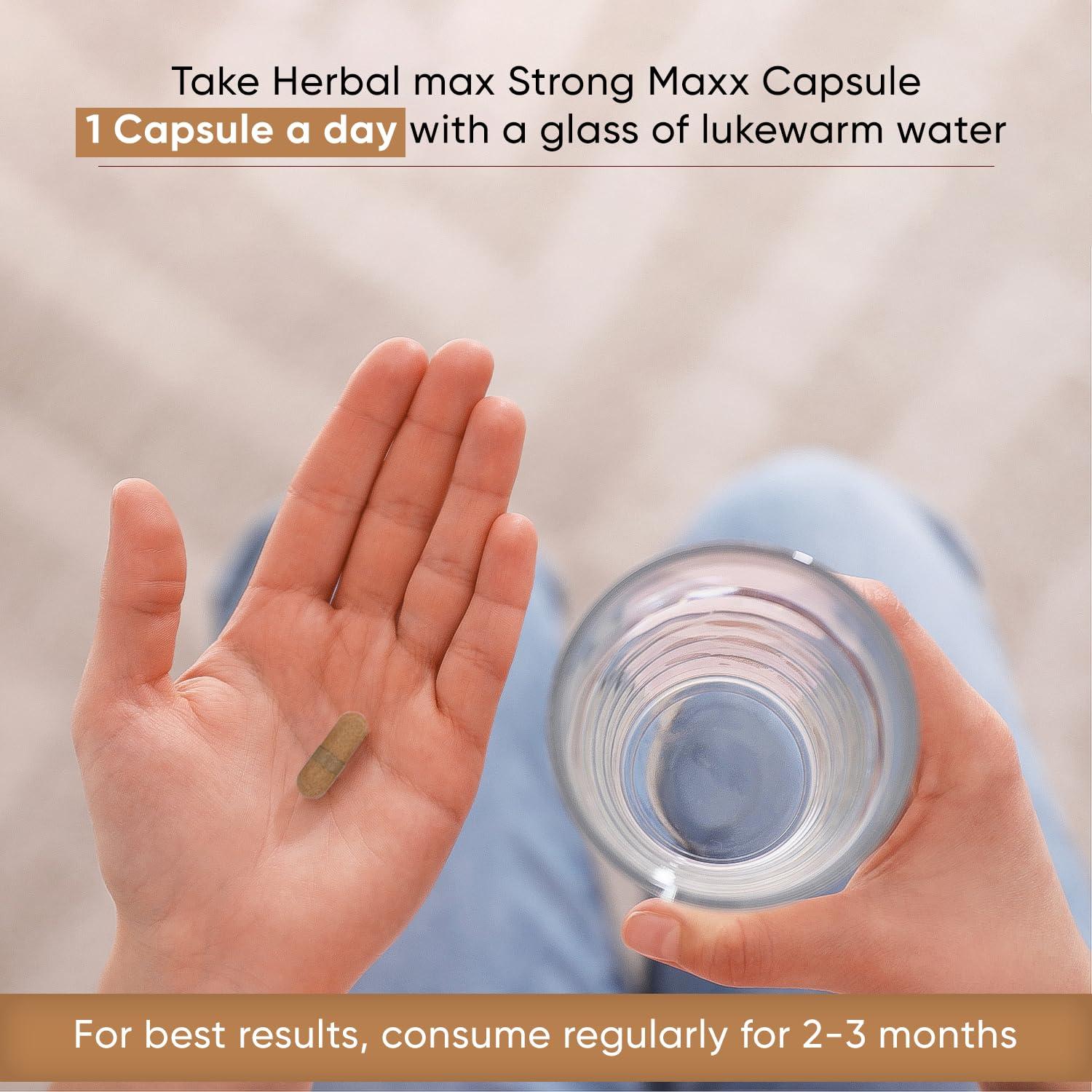 Herbal max Herbal max Strong maxx Maca Root (800 mg) 30 Capsule