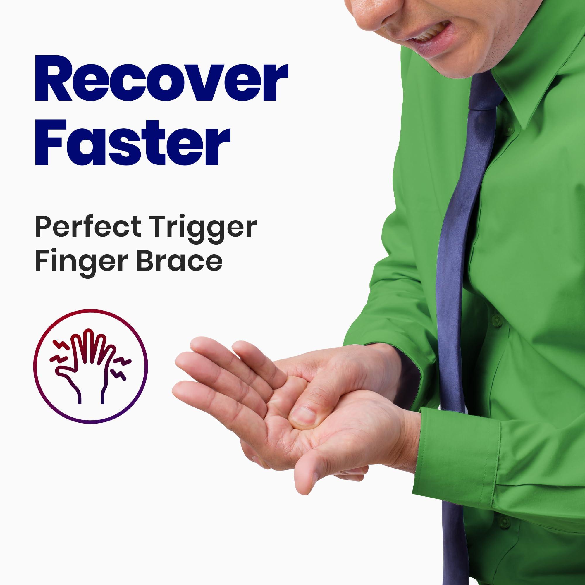 ARMSTRONG AMERICA Finger Brace Trigger Finger Splint - Straighten Broken or Bent Fingers & Thumbs. Mallet Finger Splint for Stenosing Tenosynovitis Finger Pain Relief or Locking Finger Tendon. Finger Stabilizer
