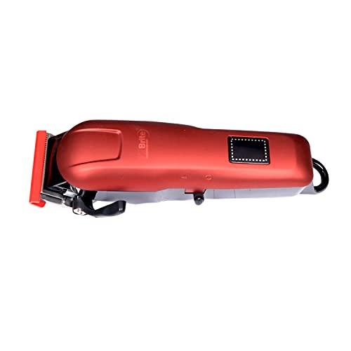 VR Brite VR Brite BH-3036 Proffessional Hair Trimmer LCD DISPLAY rechargeable waterproof Runtime: 60 min Trimmer for Men (RED)