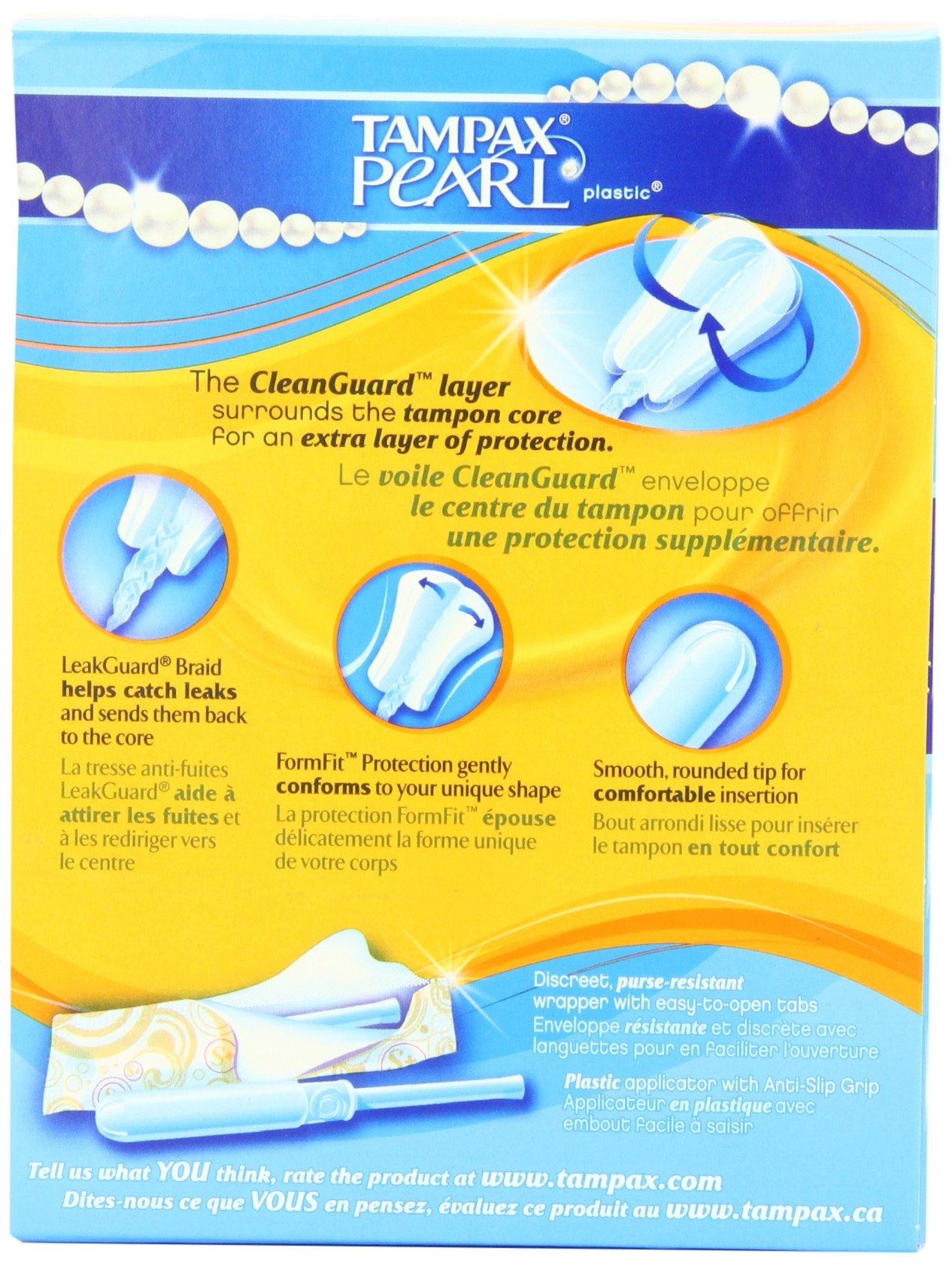 Tampax Tampax Pearl Plastic Fresh Scent Tampons, Super Plus Absorbency, 18 Count