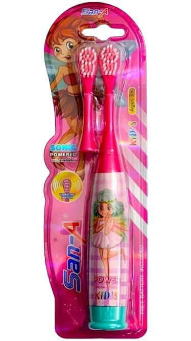 TERA 13 TERA 13 Girls Electric Toothbrushes (1 pcs) Cartoon Electric Toothbrush Extra Soft Electric Battery Powered Toothbrush for Girls, Electric Toothbrush for Kids