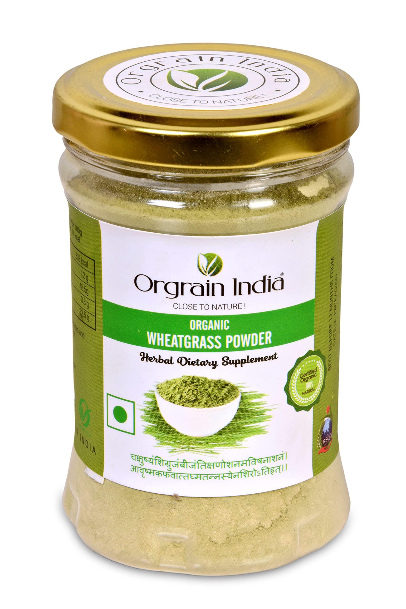 Orgrain India Orgrain India Organic Wheatgrass Powder 150g (Pack of 2 * 75g) | Company-Owned Farmlands