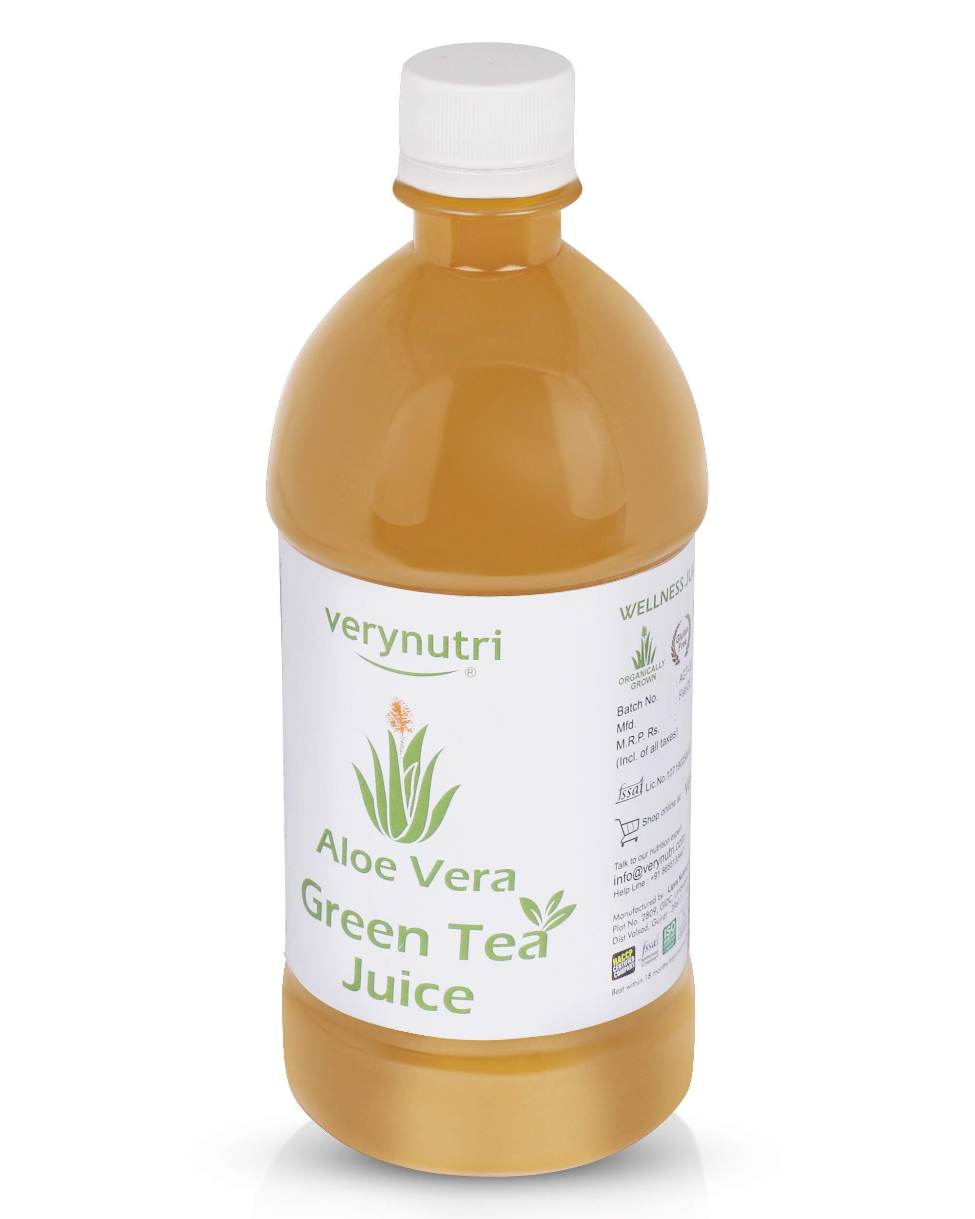verynutri Verynutri Aloe Vera Green Tea Juice 600 Ml | Helps Body to Achieve and Maintain Healthy Weight.