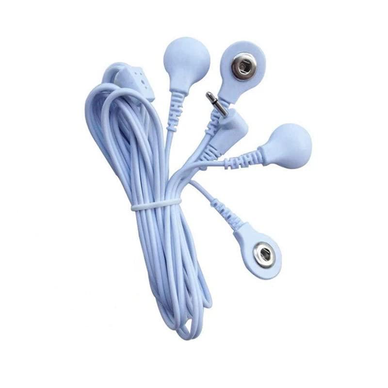 Generic Generic Conductive Silver Fiber Gloves Kneepads EMS Electric Massage Therapy Socks Cable Electrode Pads for Digital Massager