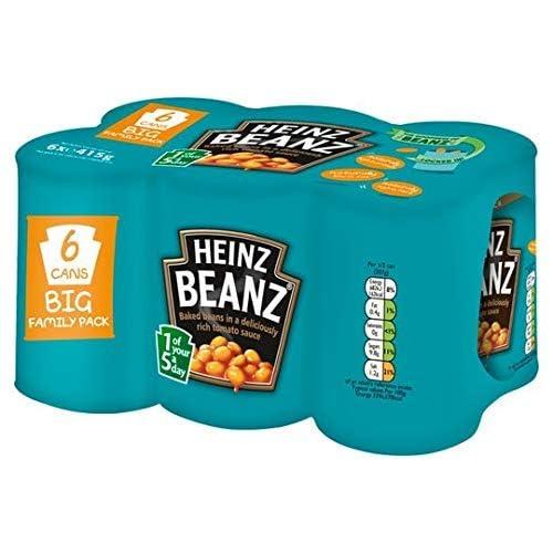 HEINZ HEINZ Baked Beans 415Gram, (Pack Of 6)