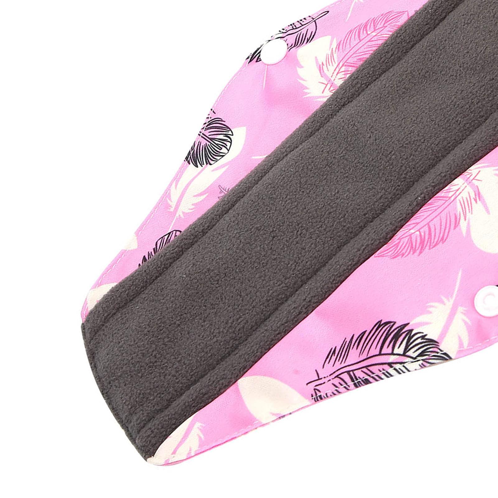 METW Cloth Pads Menstrual, Highly Breathable Skin-Friendly Super Soft Fabric Cloth Menstrual Pads Washable for Women for Menstruation(M Code)