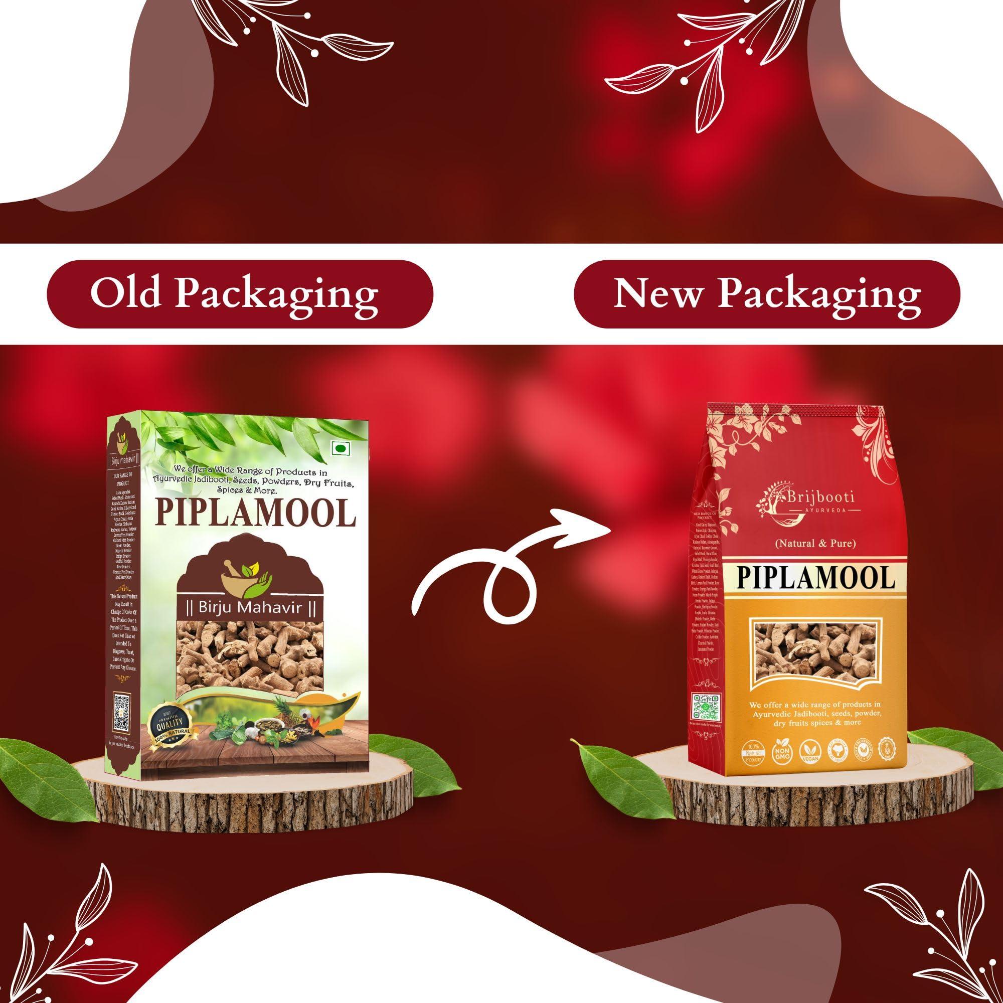 BrijBooti Brijbooti Pipla Mool (400 gm) | Piplamool Dampa | Piplamool | Peepla Mool