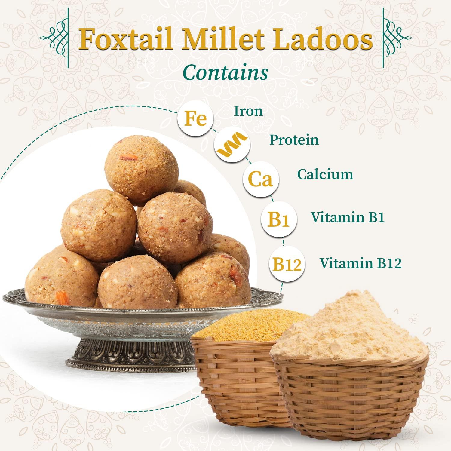 ORGANIC GYAAN Organic Gyaan Foxtail Millet Ladoo 500gm