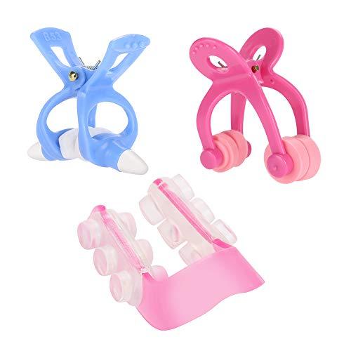 Sonew 3Pcs Nose Shaper Clip Nose Up Lifting Painless Nose Up Lifting Shaping Clip Nose Bridge Straightener Corrector, Soft Safety Silicone Nose Lifter Beauty Clip Tools for Women Men