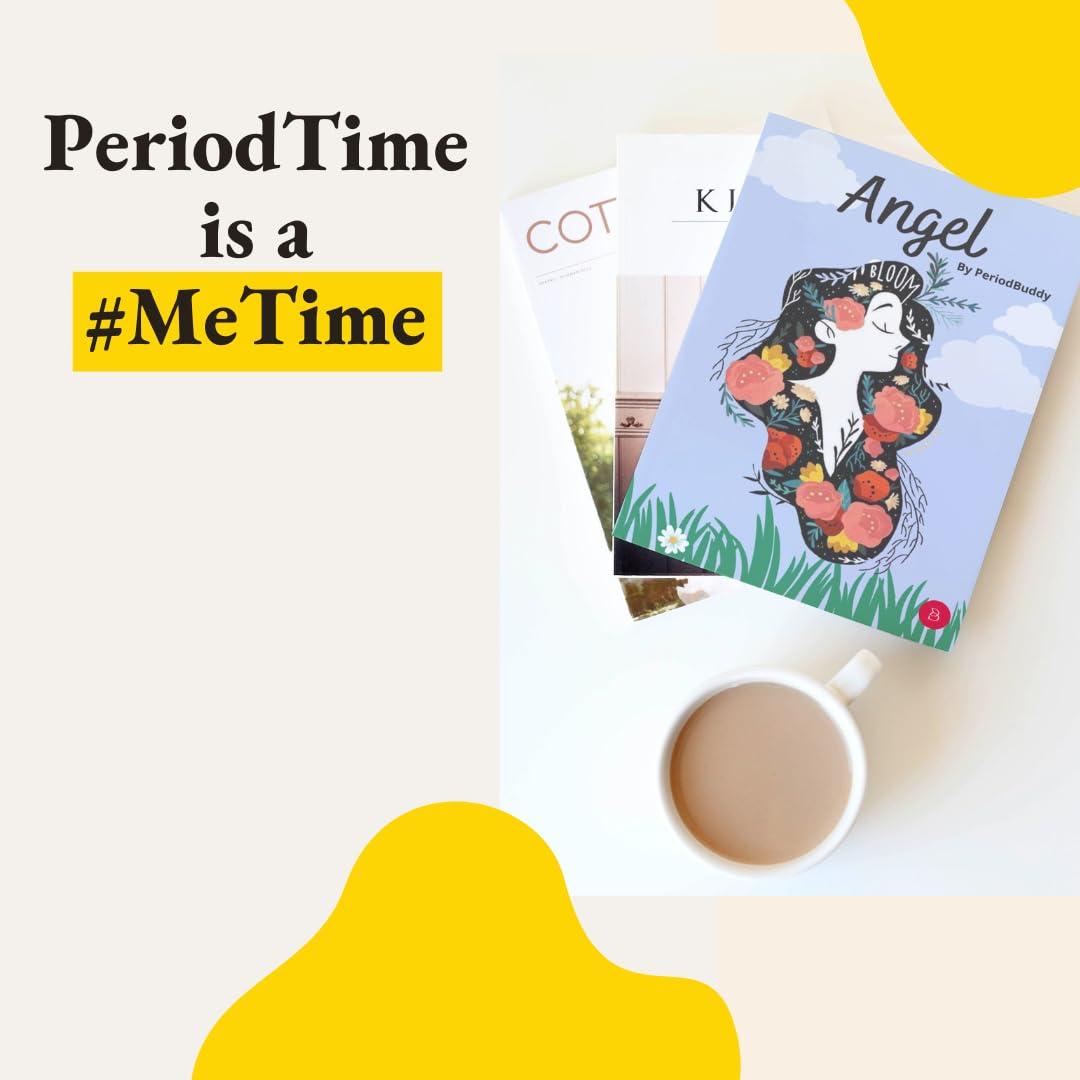 PERIODBUDDY PeriodBuddy The Cheer Kit - Period Kit for Girls/Adults - Sanitary Pads, Period Hygiene, Period Foods, Pamper, Best Gift For Menstruation (Organic Pads)