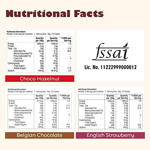 Unibic Unibic Assorted Pack Crispy Wafer Cubes 450g Pack of 3, Waffer cookie with Creme-Filling Delicious and Healthy Snacks