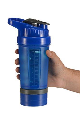 iShake ishake Samurai Pro Gym Shaker - Blue - 450 ml